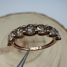 Load image into Gallery viewer, Diamond ring in 14 ct. rose gold with 1,39 tcw. natural diamonds