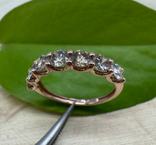 Load image into Gallery viewer, Diamond ring in 14 ct. rose gold with 1,39 tcw. natural diamonds