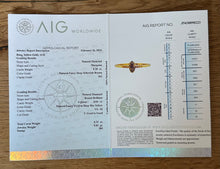 Load image into Gallery viewer, 14 ct. yellow gold ring with 0,32 tcw. diamonds