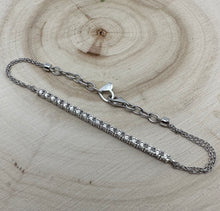 Load image into Gallery viewer, Bracelet in 14 ct. white gold with 0,89 ct. natural diamonds