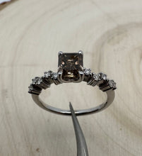 Load image into Gallery viewer, Diamond ring in 14 ct. white gold with 1,20 tcw. diamonds.