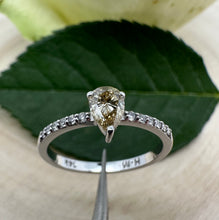 Load image into Gallery viewer, Diamondring in 14 ct. white gold with 0,54 tcw. natural diamonds
