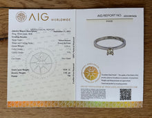 Load image into Gallery viewer, 18 ct. white gold ring with 0,20 ct. diamond.