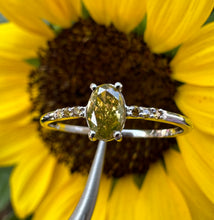 Load image into Gallery viewer, 14 ct. white gold ring with 0,35 tcw. diamonds