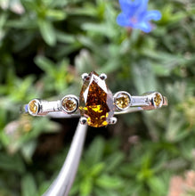 Load image into Gallery viewer, 14 ct. white gold ring with 0,31 tcw. diamonds