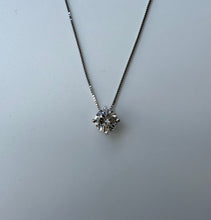 Load image into Gallery viewer, 14 ct. white gold necklace with 0,53 ct. diamond