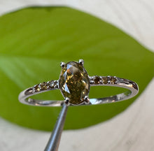 Load image into Gallery viewer, 14 ct. white gold ring with 0,35 tcw. diamonds