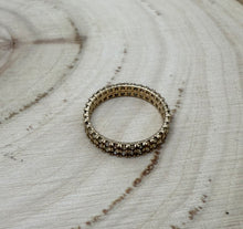 Load image into Gallery viewer, Double eternity gold ring with 1,34 tcw. natural diamonds.