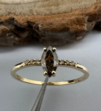 Load image into Gallery viewer, 14 ct. yellow gold ring with 0,32 tcw. diamonds