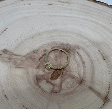 Load image into Gallery viewer, 14 ct. gold ring with 0,74 tcw. diamonds.