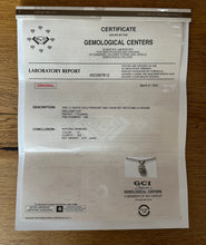 Load image into Gallery viewer, 14 ct. white gold necklace with 0,61 ct. diamond