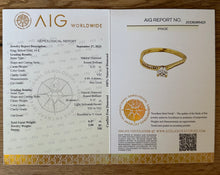 Load image into Gallery viewer, 14 ct. gold ring with 0,47 tcw. diamonds