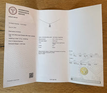 Load image into Gallery viewer, Diamond necklace in 14 ct. white gold with one 0,48 ct. natural diamond