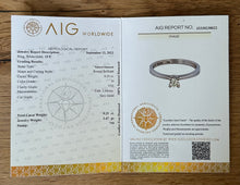 Load image into Gallery viewer, 18 ct. white gold ring with 0,25 ct. diamond