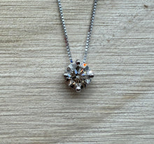 Load image into Gallery viewer, Necklace in 14 ct. white gold with a 0,55 ct. diamond
