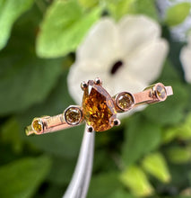 Load image into Gallery viewer, 14 ct. rose gold ring with 0,31 tcw. diamonds