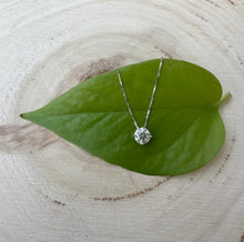 Load image into Gallery viewer, 14 ct. white gold necklace with 0,93 ct. diamond pendant