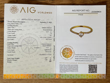 Load image into Gallery viewer, 14 ct. yellow gold ring with 0,37 tcw. diamonds