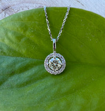 Load image into Gallery viewer, Necklace in 14 ct. white gold with 0,60 tcw. diamonds.