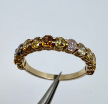 Load image into Gallery viewer, Rainbow diamond ring with 1,59 ct. diamonds