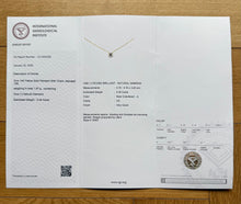 Load image into Gallery viewer, 14 ct. gold chain with 0,45 ct. natural diamond
