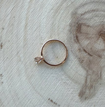 Load image into Gallery viewer, Ring in 14 ct. rose gold with one 0,50 ct. natural diamond
