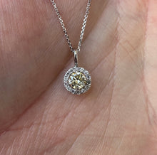 Load image into Gallery viewer, Necklace in 14 ct. white gold with 0,54 tcw. diamonds