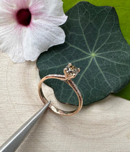 Load image into Gallery viewer, Gold ring in 14 ct. rose gold with 0,56 tcw. natural diamonds.
