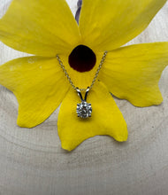 Load image into Gallery viewer, 14 ct. white gold necklace with 0,61 ct. diamond