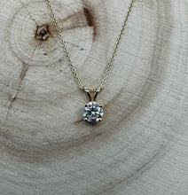 Load image into Gallery viewer, Necklace in 14 ct. gold with 0,51 ct. diamond