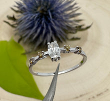 Load image into Gallery viewer, Ring in 14 ct. white gold with 0,31 tcw. diamonds