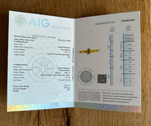 Load image into Gallery viewer, Ring in 14 ct. yellow gold with 0,39 tcw. natural diamonds.