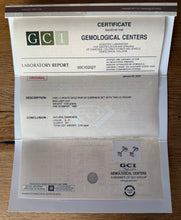 Load image into Gallery viewer, Stud earrings in 14 ct. white gold with 0,60 tcw. diamonds