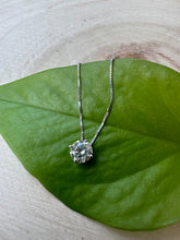 Load image into Gallery viewer, 14 ct. white gold necklace with 0,93 ct. diamond pendant