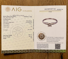 Load image into Gallery viewer, Ring in 14 ct. white gold with 0,40 ct. diamond