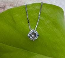 Load image into Gallery viewer, 14 ct. white gold necklace with 0,53 ct. diamond