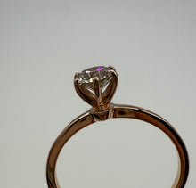 Load image into Gallery viewer, Ring in 14 ct. rose gold with one 0,50 ct. natural diamond