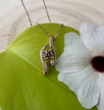 Load image into Gallery viewer, Necklace in 14 ct. pink gold with 0,56 tcw. diamonds