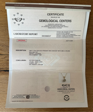 Load image into Gallery viewer, 14 ct. yellow gold necklace with 0,93 ct. diamond