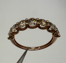 Load image into Gallery viewer, Diamond ring in 14 ct. rose gold with 1,39 tcw. natural diamonds
