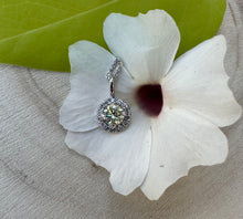 Load image into Gallery viewer, Necklace in 14 ct. white gold with 0,54 tcw. diamonds