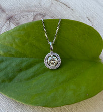 Load image into Gallery viewer, Necklace in 14 ct. white gold with 0,60 tcw. diamonds.