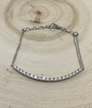 Load image into Gallery viewer, Bracelet in 14 ct. white gold with 0,89 ct. natural diamonds