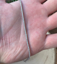 Load image into Gallery viewer, Tennis bracelet in 14 ct. white gold with 2,20 ct. natural diamonds