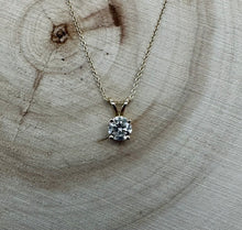 Load image into Gallery viewer, Necklace in 14 ct. gold with 0,51 ct. diamond