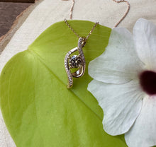 Load image into Gallery viewer, Necklace in 14 ct. pink gold with 0,56 tcw. diamonds