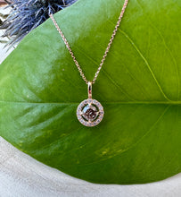 Load image into Gallery viewer, Necklace in 14 ct. rose gold with 0,62 tcw. diamonds