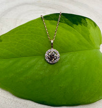 Load image into Gallery viewer, Necklace in 14 ct. pink gold with 0,53 tcw. diamonds