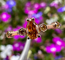 Load image into Gallery viewer, 14 ct. rose gold ring with 0,31 tcw. diamonds