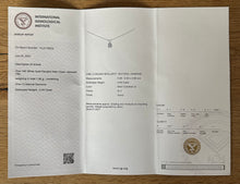 Load image into Gallery viewer, 14 ct. white gold necklace with 0,44 ct. diamond pendant